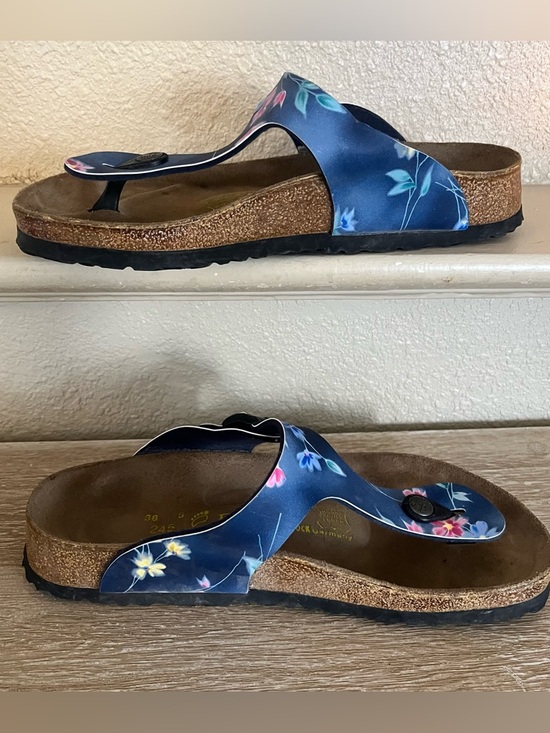 Birkenstock Papillio Floral Gizeh Thong Sandals Size 38 - Picture 2 of 8